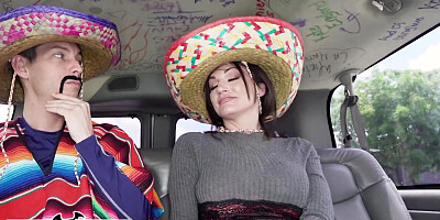 BANGBROS - Cinco De Juices Bus Tear Up With Dark Haired COUGAR Becky Bandini & Highly Ecstatic Tyler Steel