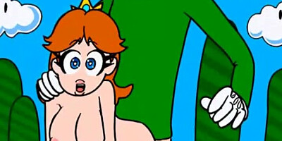 Princess Peach and Mario hentai