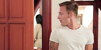 Pretty hot teen sharing her BFs cock with her horny stepmom