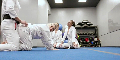 anal self defense class turns into wild sex foursome