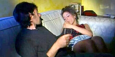 Horny French darling in a hot romantic sex clip