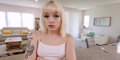 Super-Cute towheaded stunner, Naomi is anxious to stretched her gams broad open and get banged firm