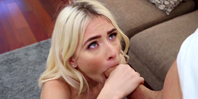 Tiny babe Jessie Saint gets nicely fucked in the living room