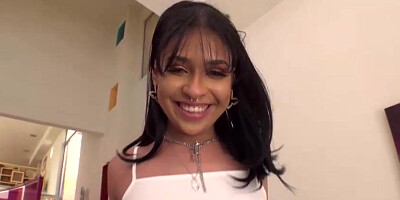 Diminutive Brazilian dark-haired, Ryder Rey enjoys to fumble her pearl while having soft anal invasion romp