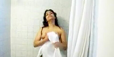 Recorded on camera my lovely Indian girlfriend showering