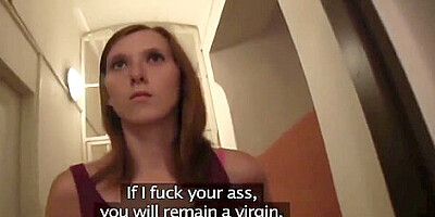 HornyAgent Ginger teen 18+ virgin gets fucked in the ass hole