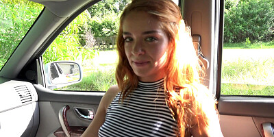 Cutie Averi Brooks sucks cock and has sex with her stepdad