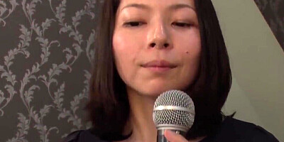 Japanese woman is talking about sexy things and sings