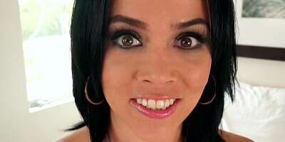 A babe that loves large black dick is giving a blow job to her partner