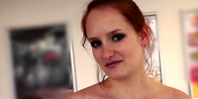 Redhead amateur chick named Marla wants to suck a pecker