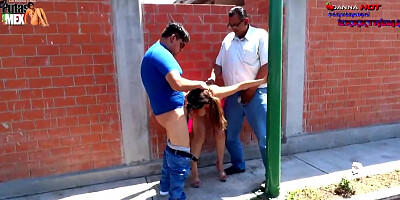 Whorish female, Dana Super-Steamy had a 3 way in a public place, the other day, and loved it