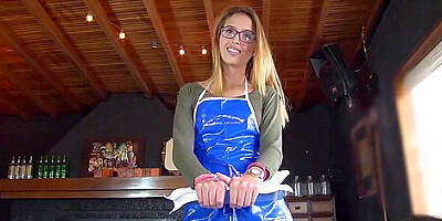 Blonde Colombian Waitress With Glasses Rides Cock In Hot Pickup And Fuck