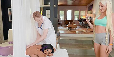 Curvy Babe Massages Her Pussy With Jimmys Hard Dick Before She Slides It Inside - Jordyn Falls