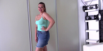 First-Timer Damsel With Thick Rump