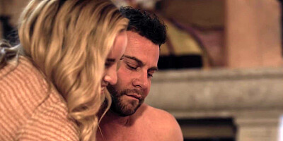 Jane Wilde climbs into bed with Seth Gamble