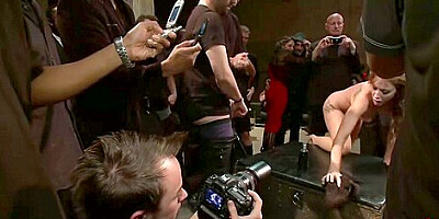 Amy Brooke, Princess Donna And James Deen - Buxom Slave Shagged In Crowded Place