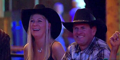 Swinger cowboy couple first time orgy