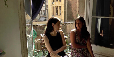 Anneke & Kali Masturbate In the Shower Before Scissoring On the Bed