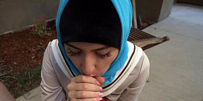 Spunky muslim chick with perky ass gets fucked well