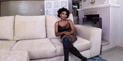 African teen deepthroated before sex