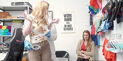 Guard drops protective suit for a quickie with hot teen 18+