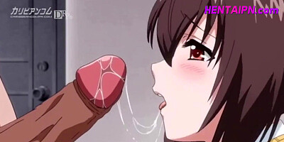 Petite Hentai Girl Blackmailed into First BLowjob