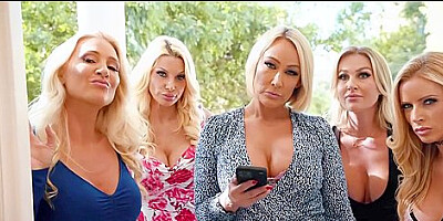 A Bunch Of Protective Women Visit The Local With Brittany Andrews, Donatello Devine And Andi Avalon