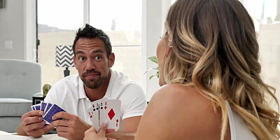 Jessa Rhodes plays strip poker with her stepbro on family vacation