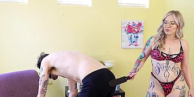 Nerdy Emasculates Italian Man With Kaiia Eve