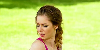Busty Stella Cox Gets Analized In Nature