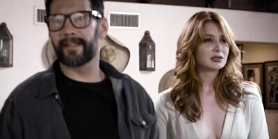 Wild man is using an chance to plow his neighbor's wifey, Lacy Lennon and make her shriek
