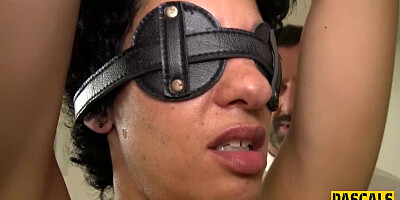 Bound milf in lingerie