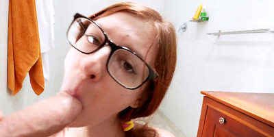 Buttfuck approach for ginger-haired teen pee in arse