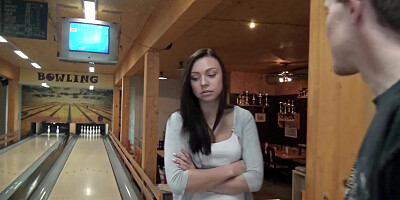 Bowling alley hotwife