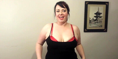 Round black-haired with massive bosoms is deep-throating a rock rigid shaft in a POINT OF VIEW fashion