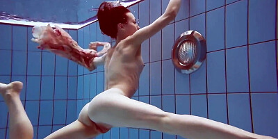 Glorious swimming Italian damsel Martina