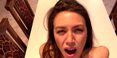 Hot brunette Tiffany Doll fucked hard in her wet cunt