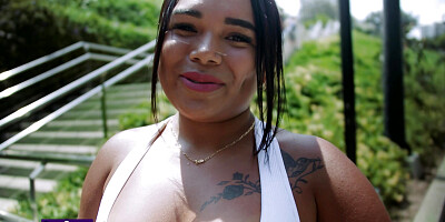 My Latina Tender Big Ass loves to fuck big dick brunettes after working out.