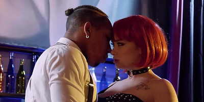 Redhead MILF gets fucked by a black porn actor