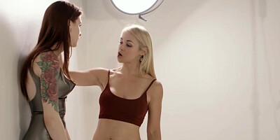 Lesbian photographer licks and fingers cute model