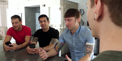 Chesty stepmom blows son and all his friends