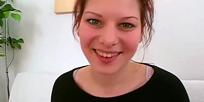 Kinky dame from Germany went to a pornography flick audition to have some joy with a stranger