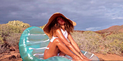 Pierced latina reveals her sexy tattoos