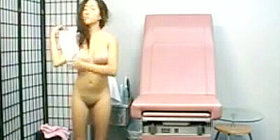 Hot nude Chinese teen girl at the gynecologist