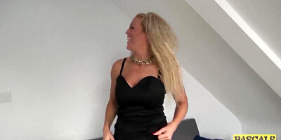 UK MILF Rebecca Smyth Pumped in the Kitchen