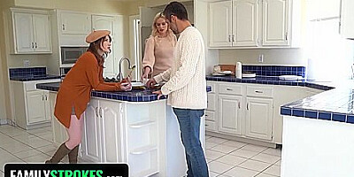 Rubbing My Stepdaughters Clit Right Next To Her Oblivious Stepmother - Melody Marks