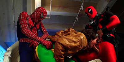 Cosplay slut Allie Haze gets properly fucked in threesome