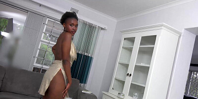 Amateur African teen enjoys hardcore sex