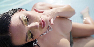 Big tits MILF showing off curvy body