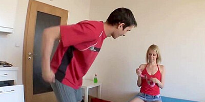 Small Tit Beauty Makes Her Boyfriend Watch Her Get Fucked
